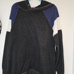 Maurices Men's Crewneck Sweater - Charcoal, Blue & White